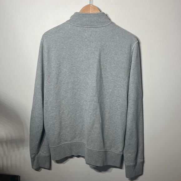 Gap Sweatshirt Pullover 1/4 Zip Gray Comfy Casual Minimalist Pockets Lounge M - Picture 3 of 5